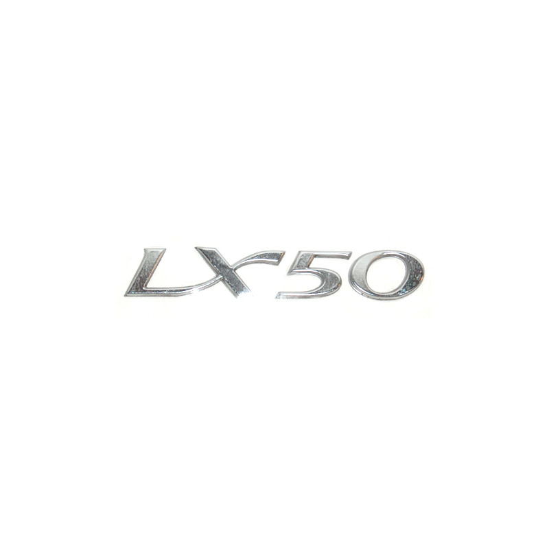 emblem Piaggio original word [lx50] side cover 8.5cm aluminum 656221
