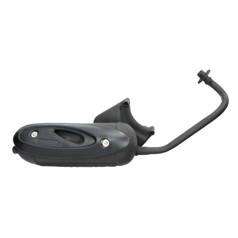 exhaust original model piaggio euro-2 black centro 4t, fly 4t, liberty 4t, sportcity, zip 4t