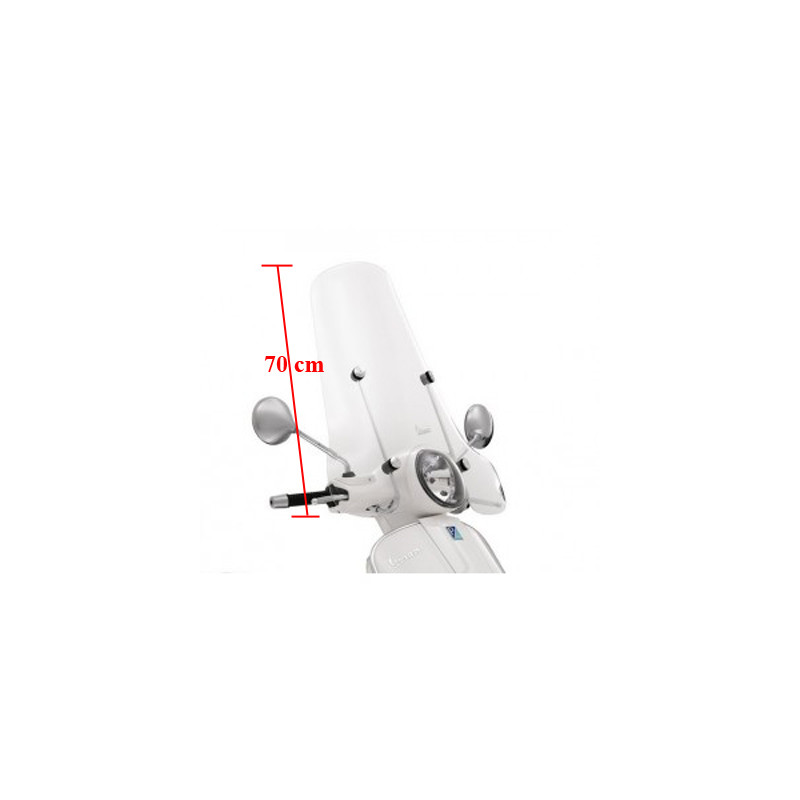 windscherm Piaggio origineel hoog + bevestigingsset tot 2022 70cm gt 200cc, gts, gts 125cc, gts alle mod., gts super 300cc 65445