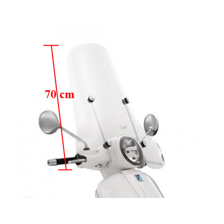 windscherm Piaggio origineel hoog + bevestigingsset tot 2022 70cm gt 200cc, gts, gts 125cc, gts alle mod., gts super 300cc 65445