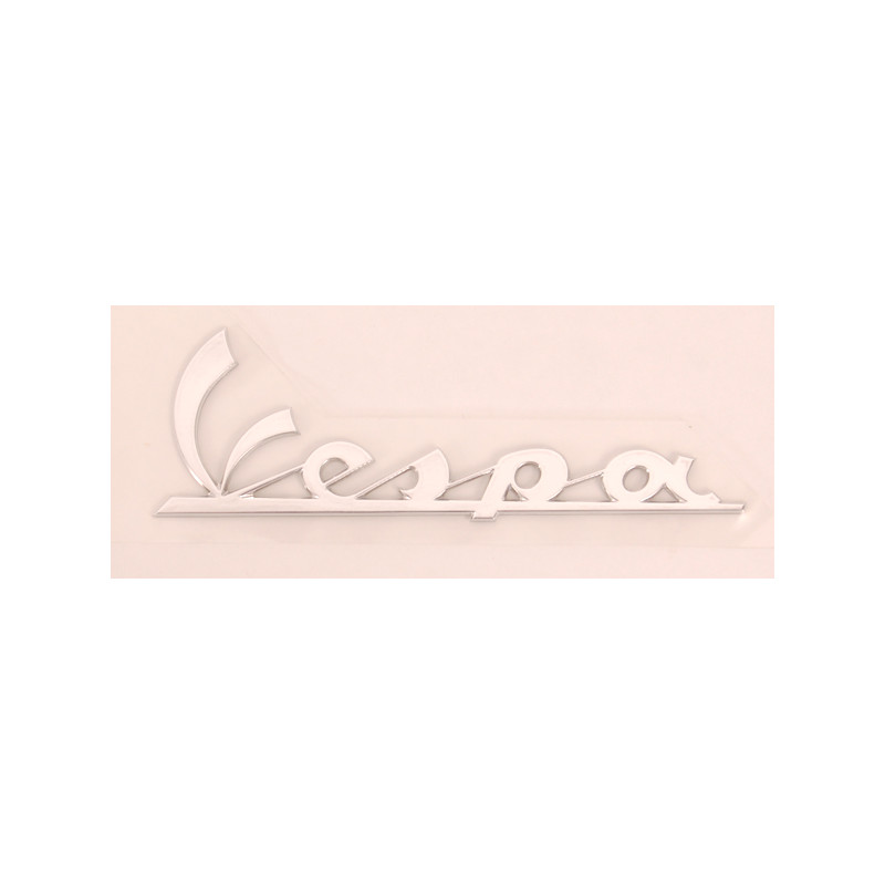 embleem woord [vespa] model origineel 10cm aluminium primavera, sprint, vespa lx, vespa S 656219
