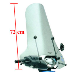 windshield Piaggio original with mounting set high clear 72cm clear zip2000 582338