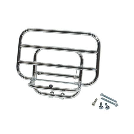 achterdrager opklapbaar chroom lxv, vespa lx, vespa S