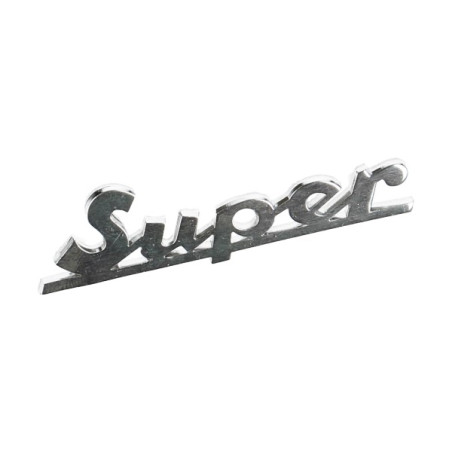 embleem woord [super] 7.5cm aluminium gts, vespa op op