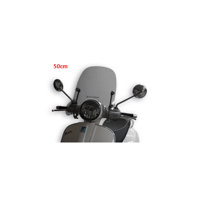 windshield Malossi with mounting set smoke 50cm gts, gts 125cc, gts 250cc, gts all models, gts super 300cc 4515118