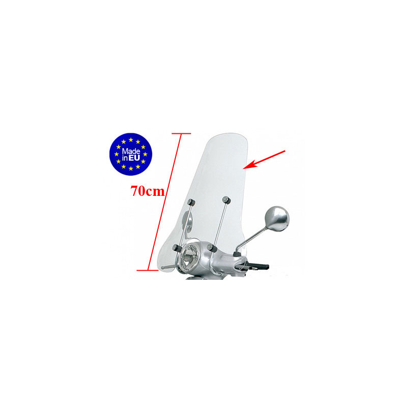 windscherm Regia hoog (made in EU) (zonder bev set) voor orginele beugelset 70cm vespa lx