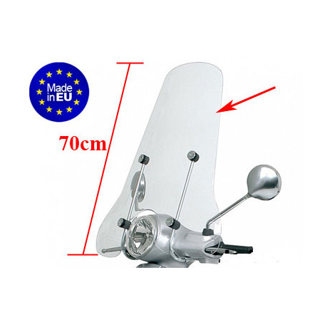windscherm Regia hoog (made in EU) (zonder bev set) voor orginele beugelset 70cm vespa lx
