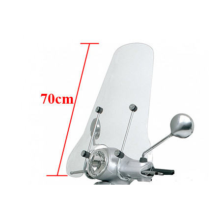 windscherm Piaggio origineel met bevestigingsset hoog 70cm helder vespa lx 622192