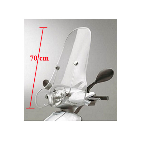 windshield Piaggio original with mounting set high clear fly, fly rst 622846
