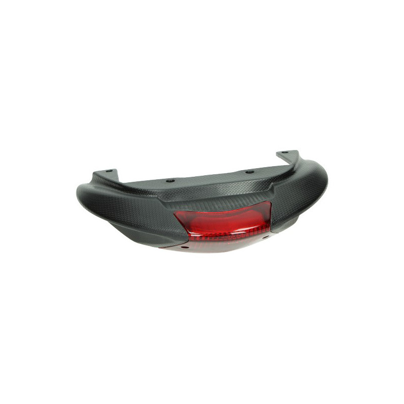 rear spoiler complete model original with rear light black zip sp, zip2000, zip2000sp, zip 100/125 575407000c