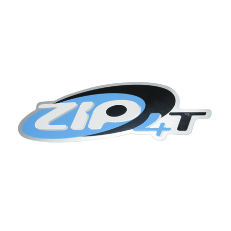 emblem Piaggio original side cover euro-2 (word zip 4t) zip 4t 672323
