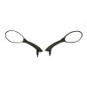 mirror set DMP piaggio black fly