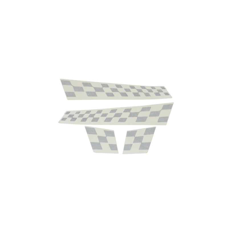 stickerset Piaggio origineel sport finish vlag grijs titanio 742/B riva, vespa S, vx50 67327700a1