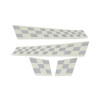 stickerset Piaggio origineel sport finish vlag grijs titanio 742/B riva, vespa S, vx50 67327700a1