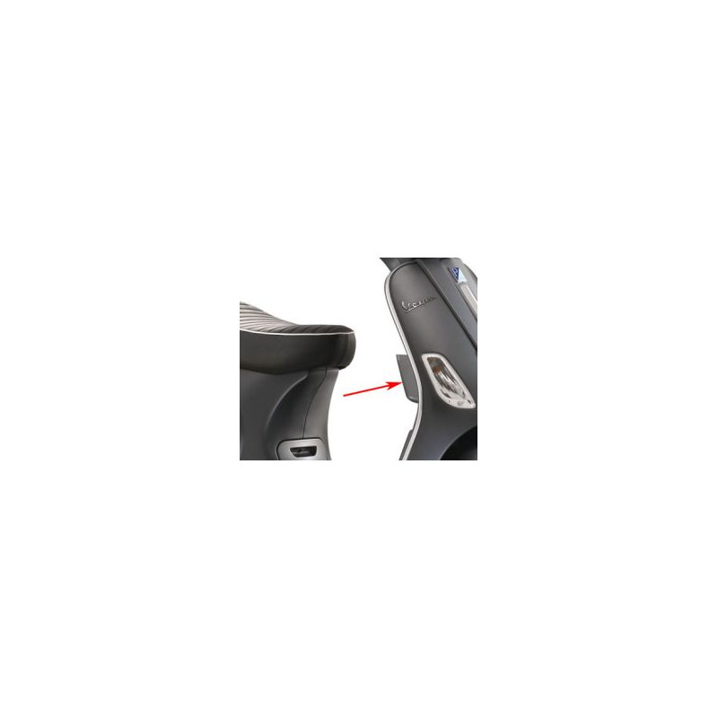storage compartment Piaggio original right grey titanio 742/B vespa S 65429500ez