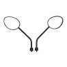 mirror set DMP original model euro-2 E-mark black zip from2009, zip2000, zip2006 4t