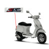 emblem Piaggio original word [s50] right rear smoke vespa S 673280