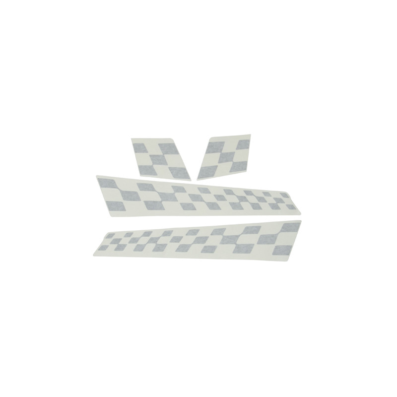 stickerset Piaggio origineel sport finish vlag zwart mat riva, vespa S, vx50 67327700a2