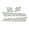 stickerset Piaggio origineel sport finish vlag zwart mat riva, vespa S, vx50 67327700a2