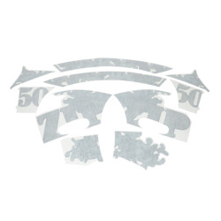 stickerset Piaggio origineel special camouflage zwart mat zip2000 675153