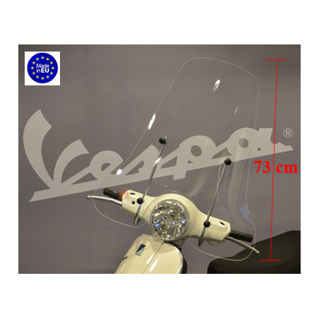 windshield Regia with mounting set high (made in EU) clear vespa lx