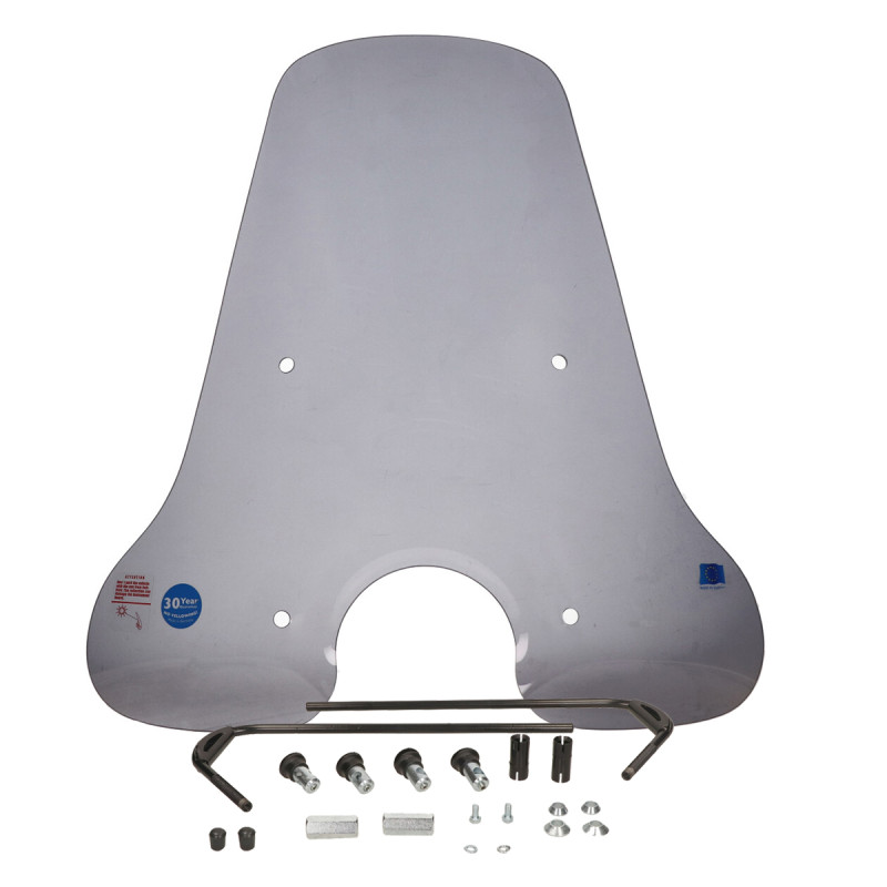 windscherm Regia met bevestigingsset hoog (made in EU) smoke vespa lx