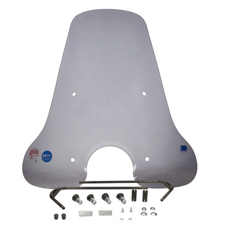 windshield Regia with mounting set high (made in EU) smoke vespa lx