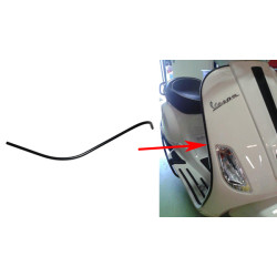 trim strip leg shield right black lxv, vespa lx, vespa S