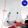 windshield Regia with mounting set high (made in EU) clear vespa S