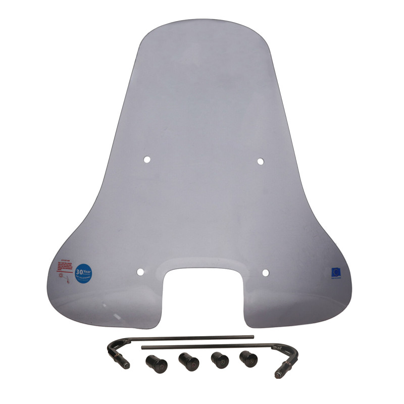 windscherm Regia met bevestigingsset hoog (made in EU) 75cm smoke vespa S