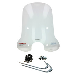 windscherm Piaggio origineel met bevestigingsset hoog helder 73cm elettrica, primavera 1b001042