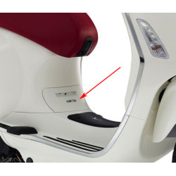 valve Piaggio original body cover white fusion 544 Primavera, sprint 67361900br