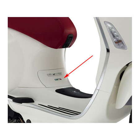 klep Piaggio origineel bodyscherm wit fusion 544 primavera, sprint 67361900br