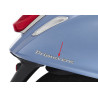 embleem Piaggio origineel woord [primavera] achterscherm 15cm chroom elettrica, primavera 50/125/150/180 1b000942