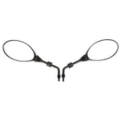 spiegelset DMP origineel model euro-2/4/5 piaggio zwart zip 2t , zip 4t, zip2000