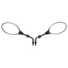 spiegelset DMP origineel model euro-2/4/5 piaggio zwart zip 2t , zip 4t, zip2000