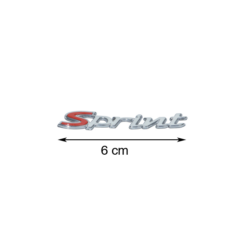 emblem Piaggio original word [sprint] front cover chrome sprint 50/125/150 1b001263