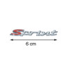 embleem Piaggio origineel woord [sprint] voorscherm chroom sprint 50/125/150 1b001263