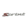 embleem Piaggio origineel woord [sprint] zijscherm chroom sprint 50/125/150 1b000943