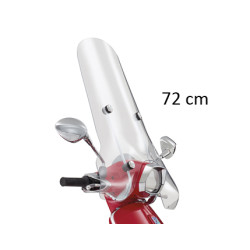 windshield Piaggio original with mounting set high bright 72cm clear sprint 1b001114