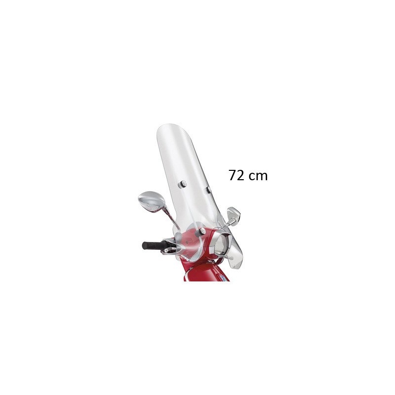 windscherm Piaggio origineel met bevestigingsset hoog 72cm helder sprint 1b001114