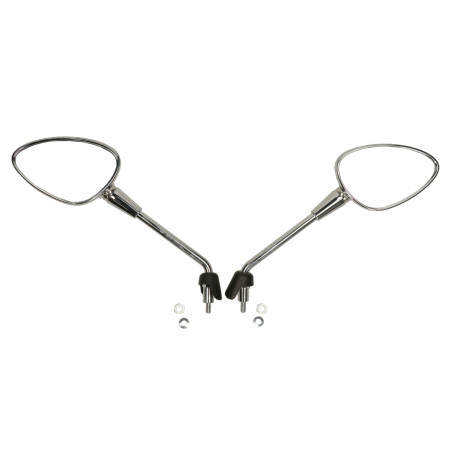 spiegelset lang model origineel met E-keur m8 chroom sprint