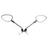 mirror set long model original with E-mark m8 chrome sprint