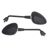mirror set long model original with E-mark m8 black matt sprint