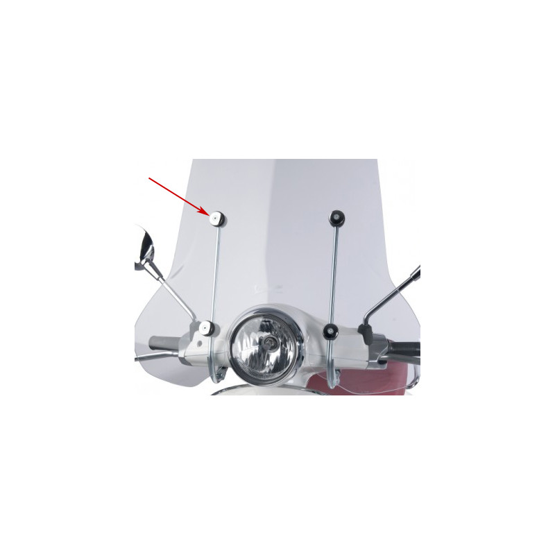 windscherm Regia ring (made in EU) Piaggio 32mm chroom