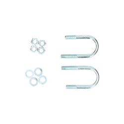 handlebar clamp set (wire) chrome 4-parts kreidler