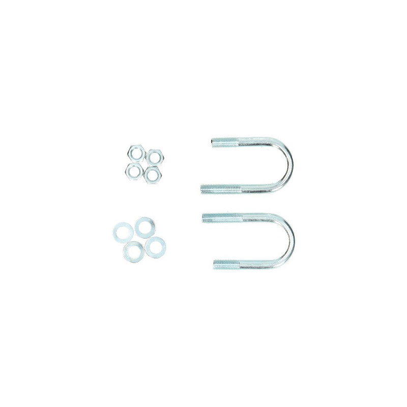 handlebar clamp set (wire) chrome 4-parts kreidler