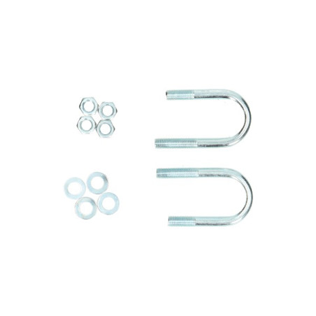 handlebar clamp set (wire) chrome 4-parts kreidler