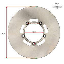 remschijf 5-gaats voor 205mm kreidler, kreidler rs, rmc