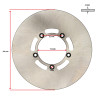 remschijf 5-gaats voor 205mm kreidler, kreidler rs, rmc
